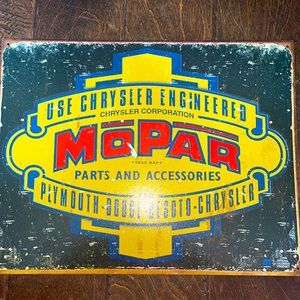 MOPAR Vintage Rustic Sign